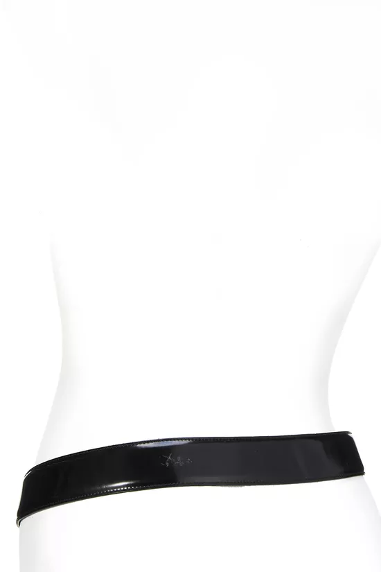 Black Leather Belt 75, , large image number 2