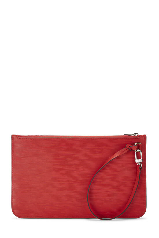 Louis Vuitton Neverfull Medium Model Shopping Bag in Red EPI Leather