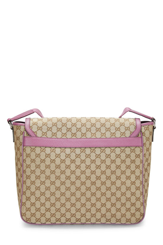 Pink Original GG Canvas Diaper Bag, , large image number 5