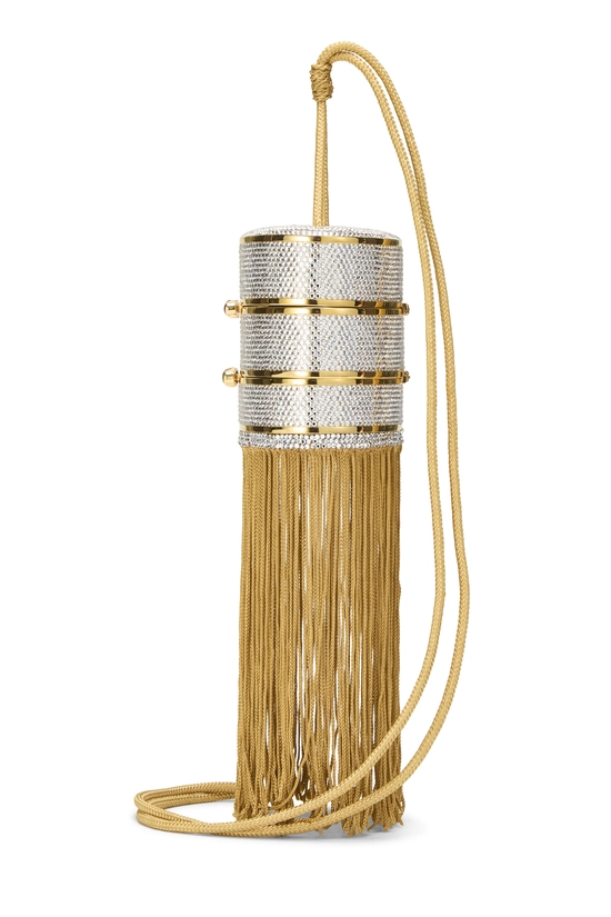 Gold Crystal Fringe Minaudi&egrave;re, , large image number 2