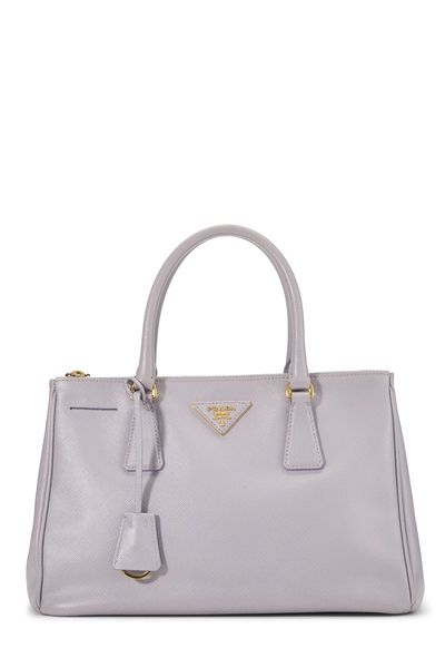 Prada Purple Saffiano Executive Tote Small
