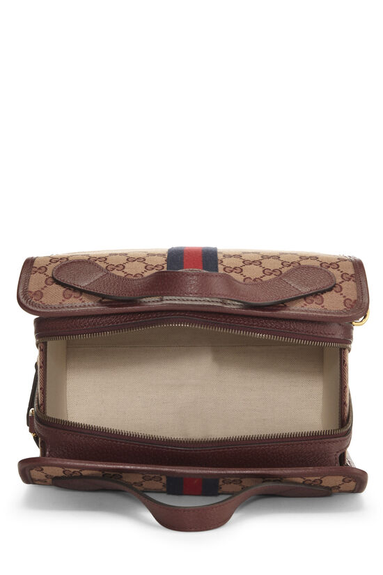 Burgundy Original GG Canvas Bowler Handbag, , large image number 7