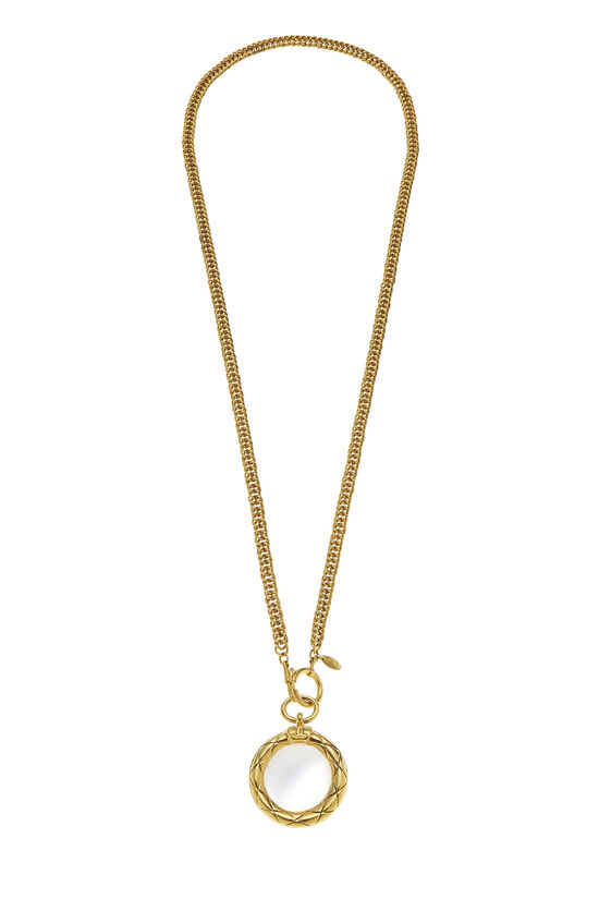 Gold Loupe Long Necklace, , large image number 1