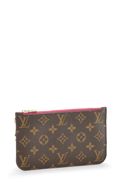Pink Monogram Canvas Neverfull Pouch PM, , large