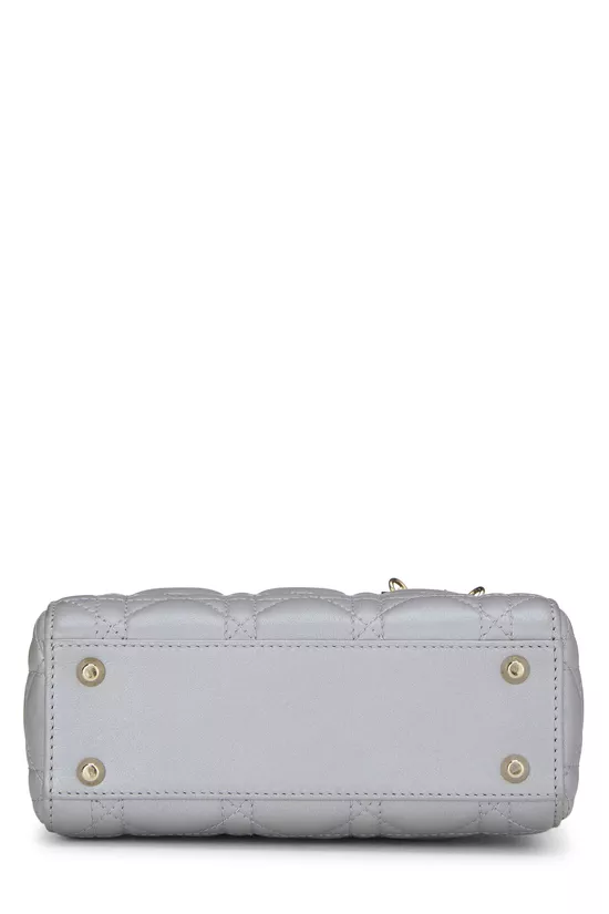 Grey Cannage Quilted Lambskin Lady Dior Mini, , large image number 4