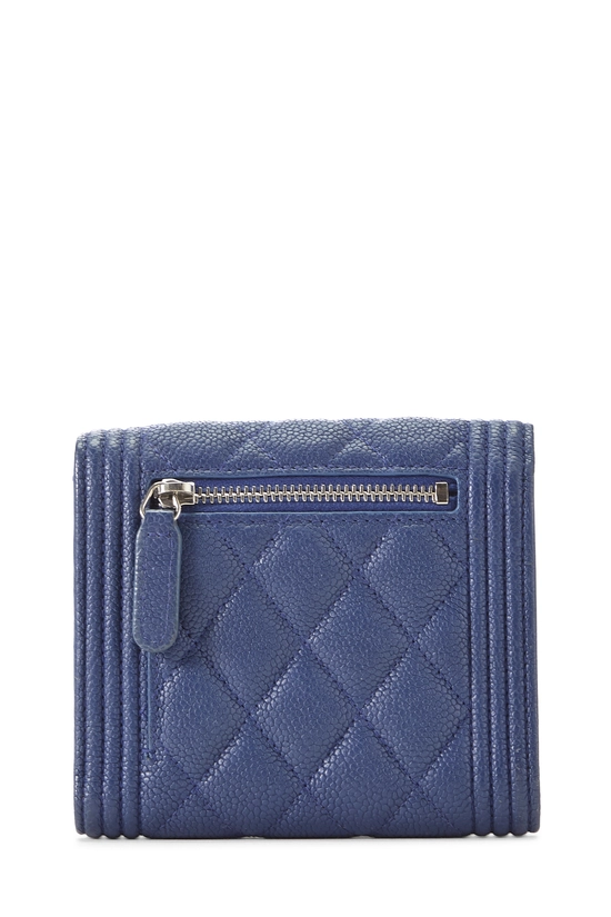Navy Caviar Boy Compact Wallet, , large image number 2