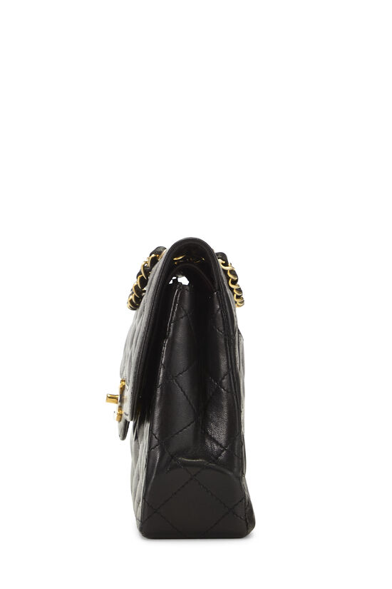 Black Quilted Lambskin Paris Limited Double Flap Small, , large image number 2