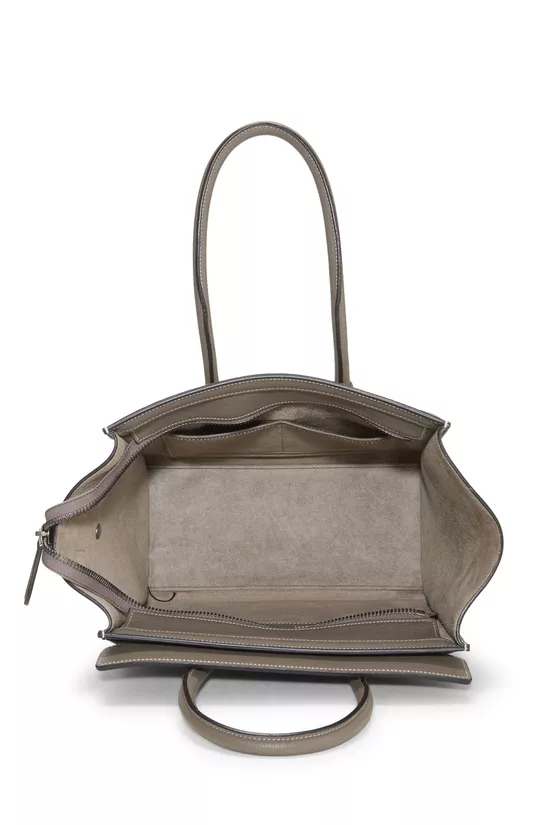 Grey Drummed Calfskin Luggage Micro, , large image number 5