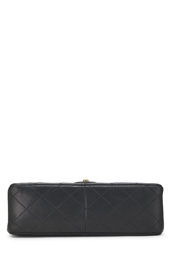 Black Quilted Lambskin Half Flap Small, , large image number 4