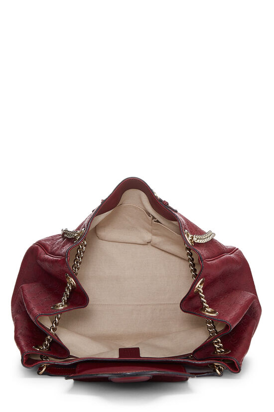 Burgundy Guccissima Emily Chain Tote , , large image number 5