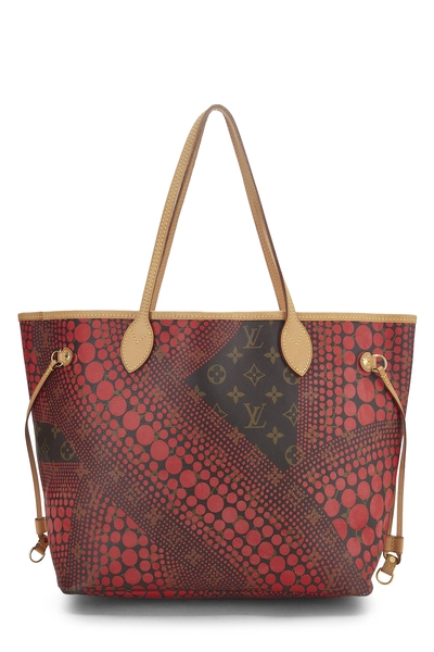 Yayoi Kusama x Louis Vuitton Red Monogram Dots Infinity Neverfull MM