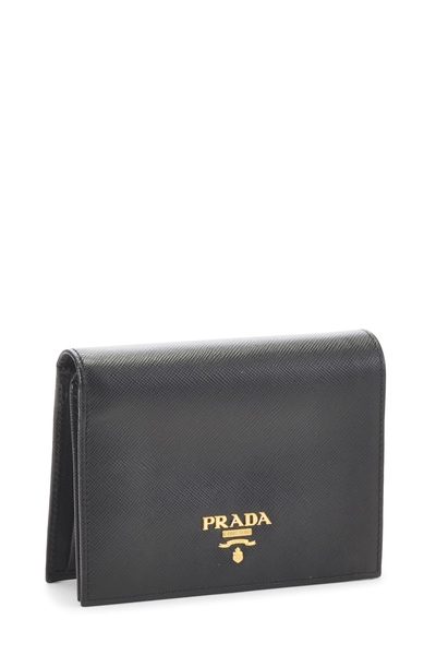 Black Saffiano Bifold Wallet, , large