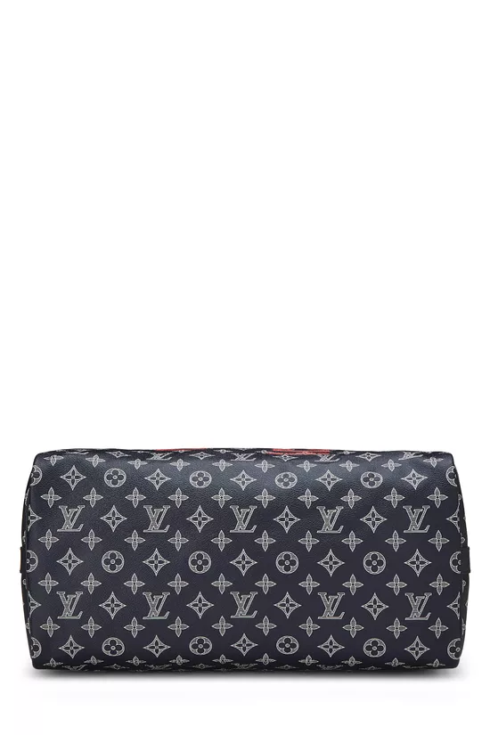 Kim Jones x Louis Vuitton Navy Monogram Upside Down Keepall Bandouliere 40, , large image number 4