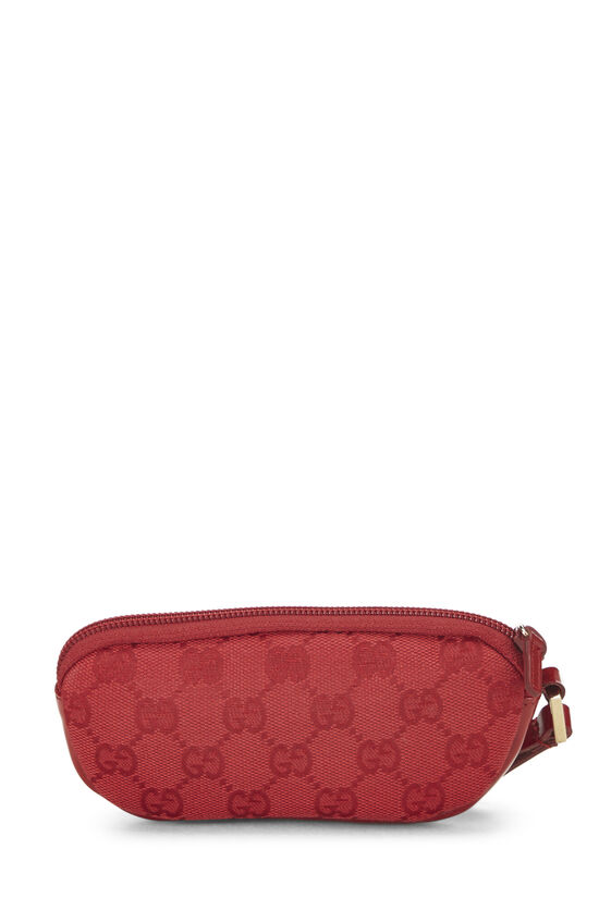 Red GG Canvas Pouch, , large image number 2