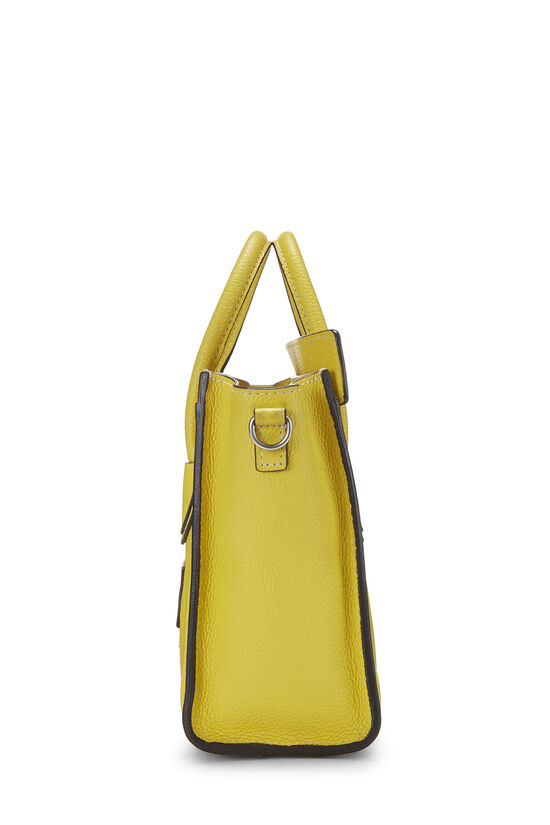 Yellow Drummed Calfskin Luggage Nano, , large image number 2