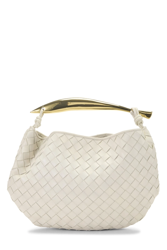 White Intrecciato Sardine Bag, , large image number 3