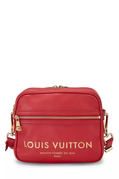 Louis Vuitton Red Leather Paname Takeoff