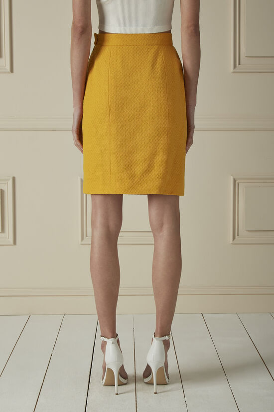 Chanel Yellow Tweed Skirt Suit 60CHX-202