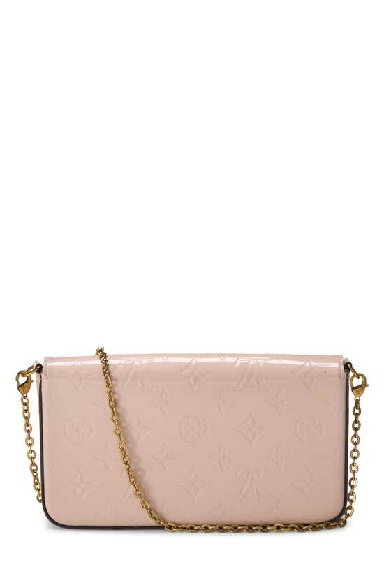 Pink Monogram Vernis Pochette Felicie, , large image number 3