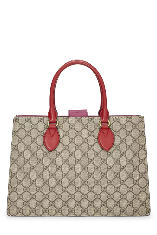 Multicolor GG Supreme Canvas Top Handle Tote, , large image number 0