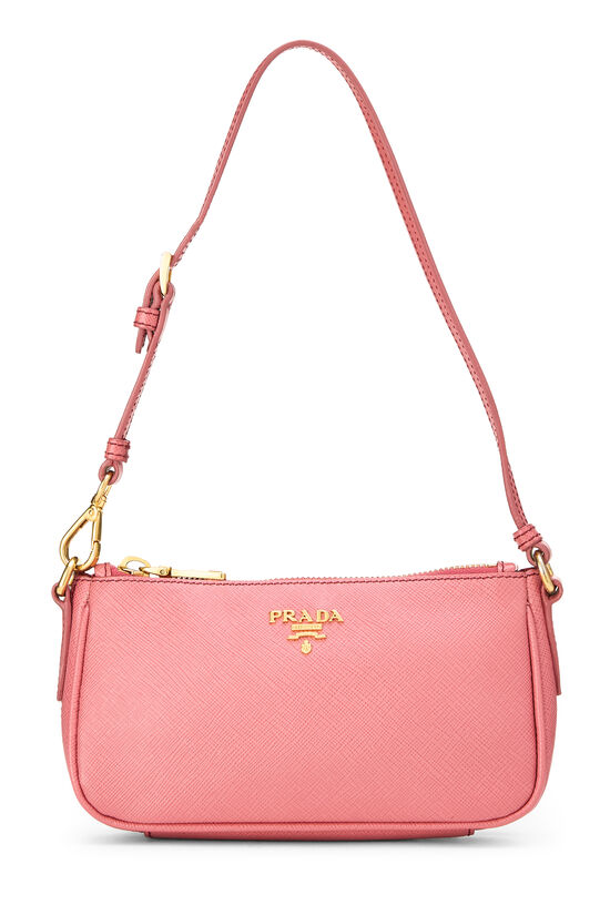 Pink Saffiano Pochette Mini, , large image number 0