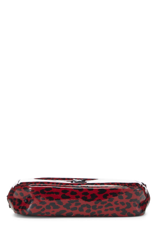 Red Leopard Printed Patent Leather Lou Camera Bag Mini, , large image number 5