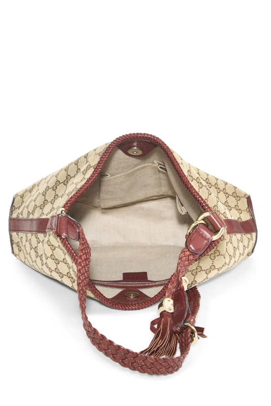 Brown Original GG Canvas Marrakech Hobo, , large image number 5
