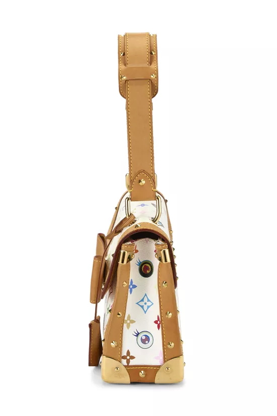 Takashi Murakami x Louis Vuitton White Monogram Multicolore Eye Need You Bag, , large image number 2
