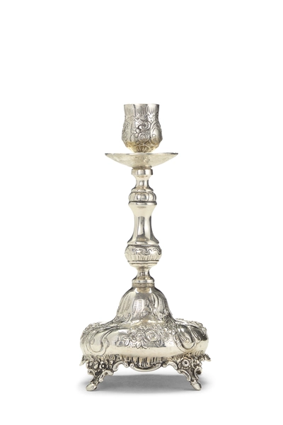 Silver Metal Candlestick