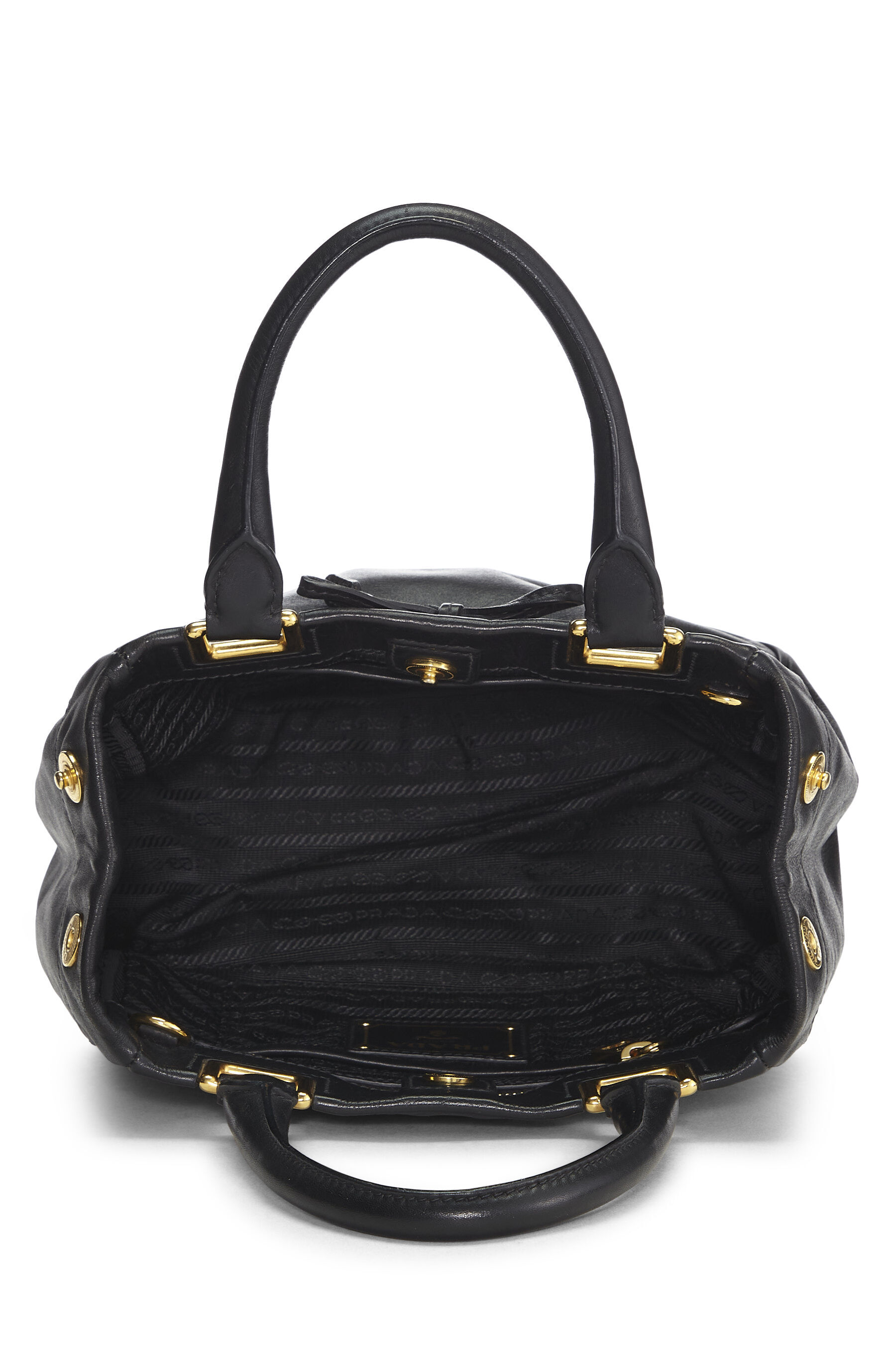 Prada Tessuto Nylon Black Leather Clochette Crossbody Tote Bag – Queen Bee  of Beverly Hills