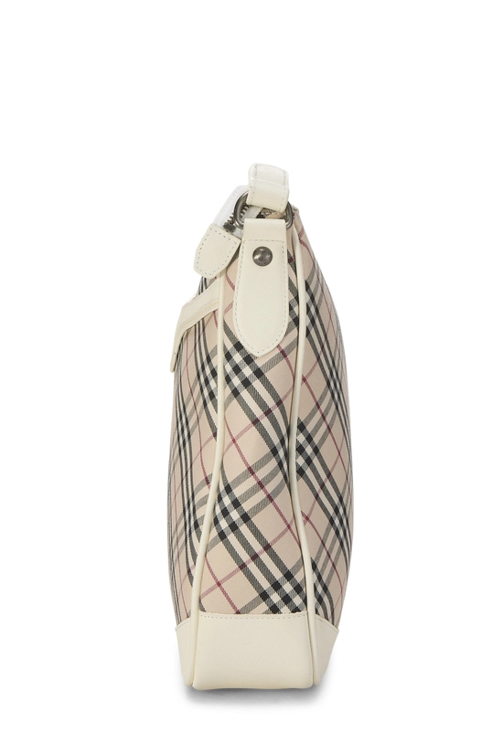 White Check Jacquard Canvas Crossbody, , large image number 2