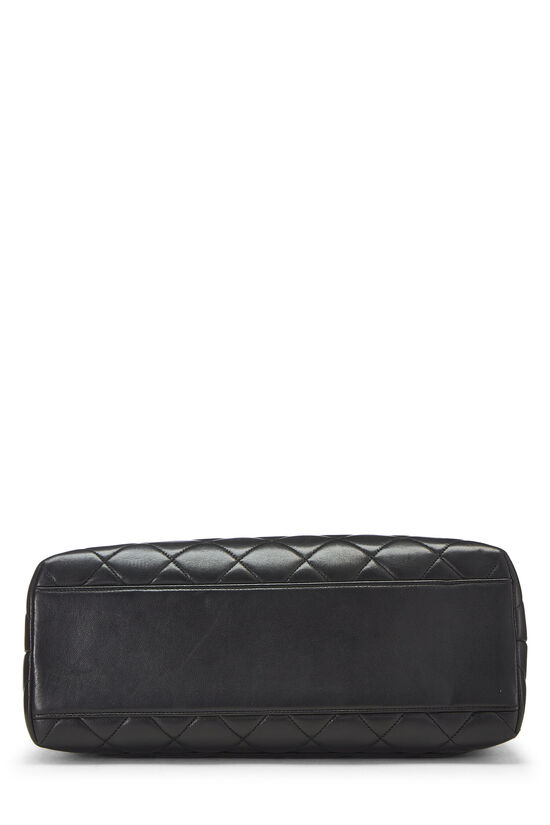 Black Quilted Lambskin Kelly Jumbo, , large image number 6