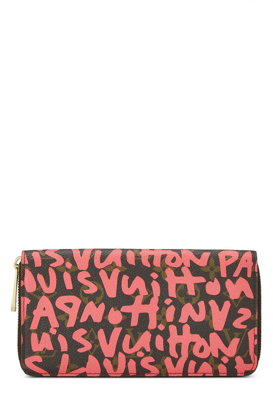 Stephen Sprouse x Louis Vuitton Pink Monogram Graffiti Zippy Wallet, , large image number 0