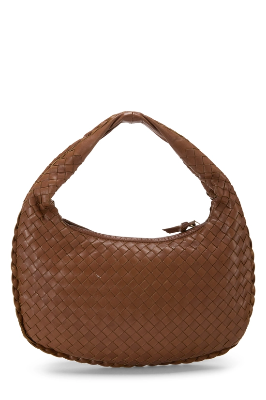 Brown Intrecciato Veneta Hobo Small, , large image number 3