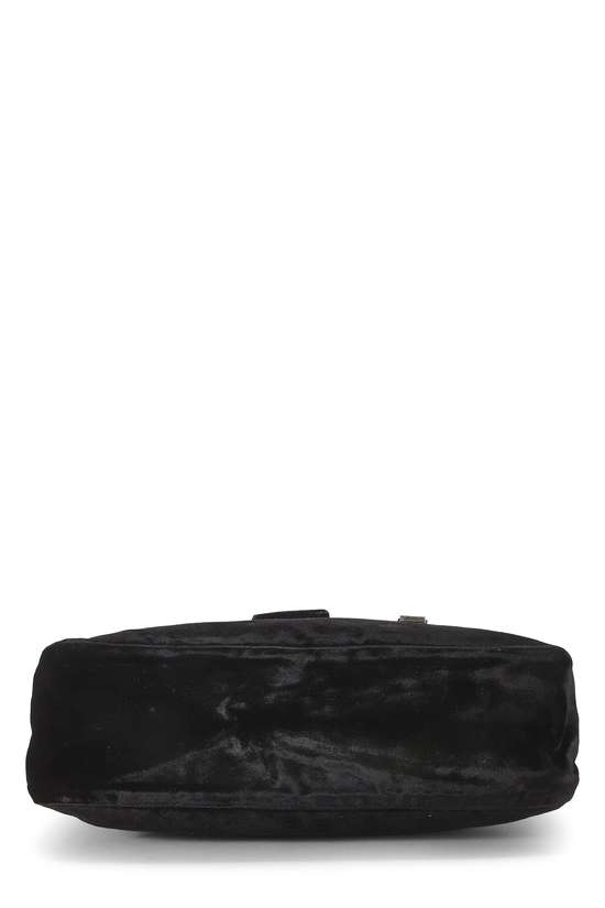 Black Velour Shoulder Bag, , large image number 4