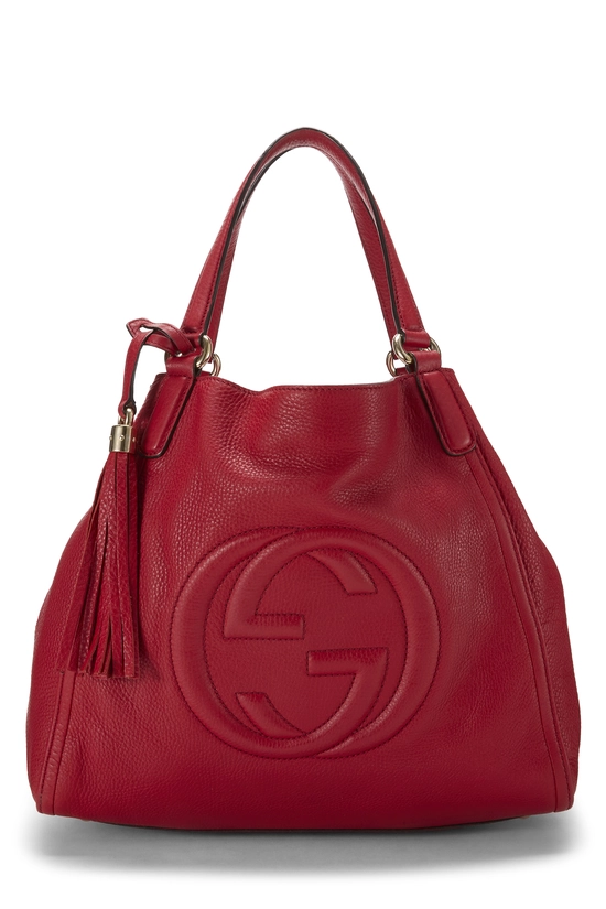 Red Leather Soho Convertible Shoulder Bag, , large image number 0