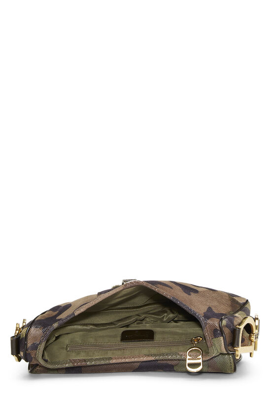 Camouflage Coated Canvas Saddle Bag Small, , large image number 5