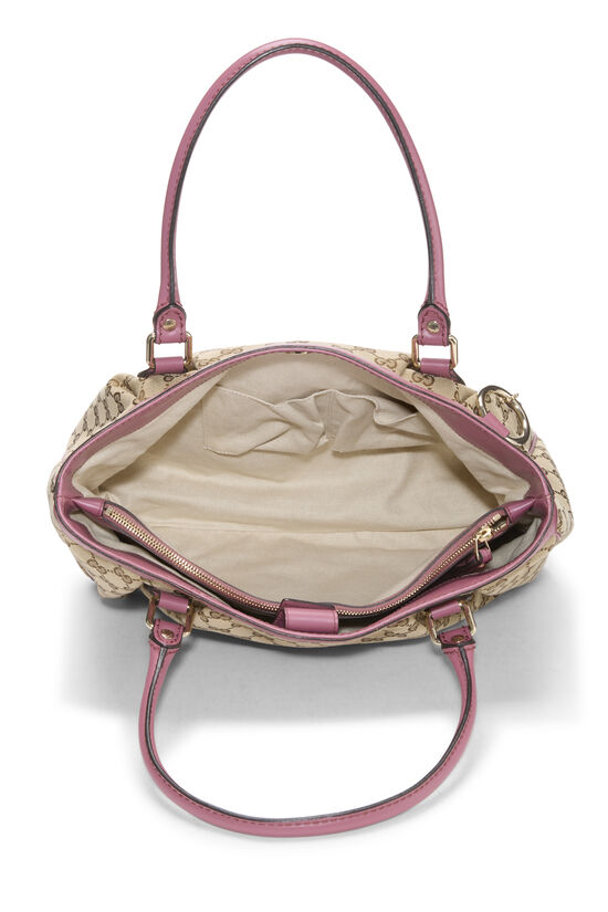 Pink Original GG Canvas Zip Sukey Handbag, , large image number 5