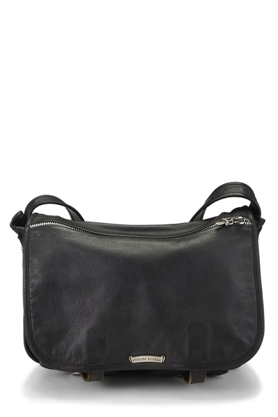 Black Leather Gun Sling Messenger