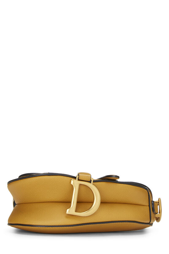 Yellow Leather Saddle Bag Mini, , large image number 4