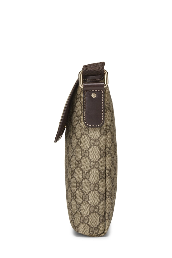Brown GG Supreme Canvas Flap Messenger Bag Small, , large image number 2