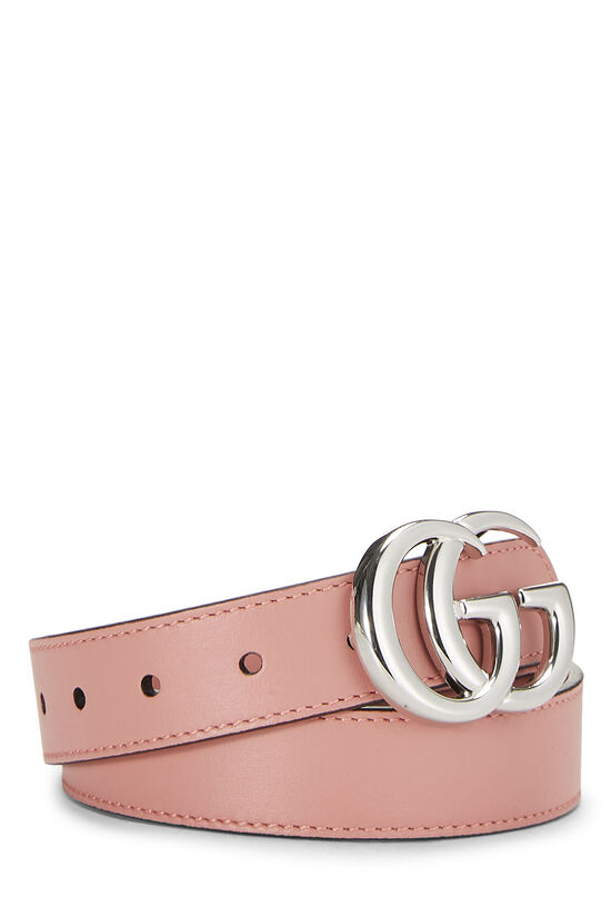 Pink Leather GG Marmont Belt, , large image number 0