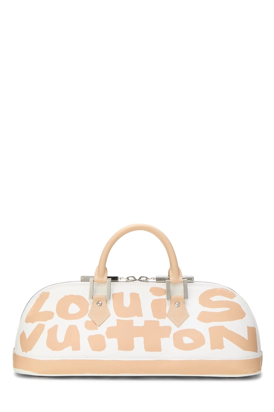Stephen Sprouse x Louis Vuitton Beige Glazed Leather Graffiti Alma Horizontal, , large image number 0