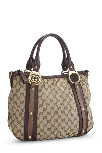 Gucci Original GG Canvas Interlocking Handbag Large — photo 2