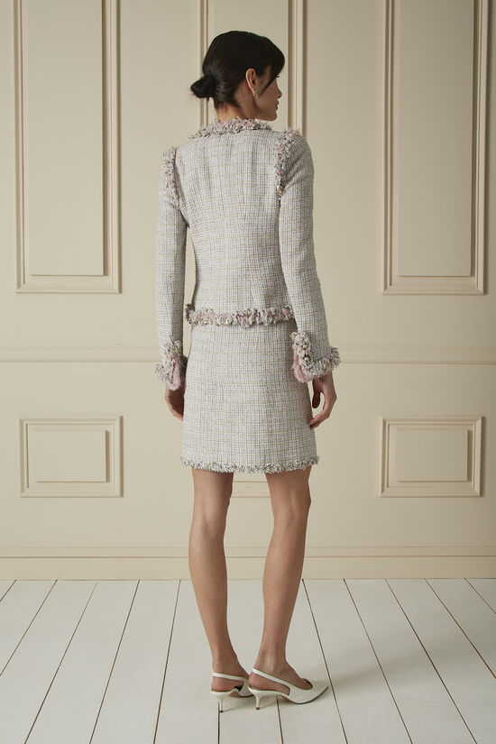 Chanel Pink Tweed Skirt Suit 60CHX-145