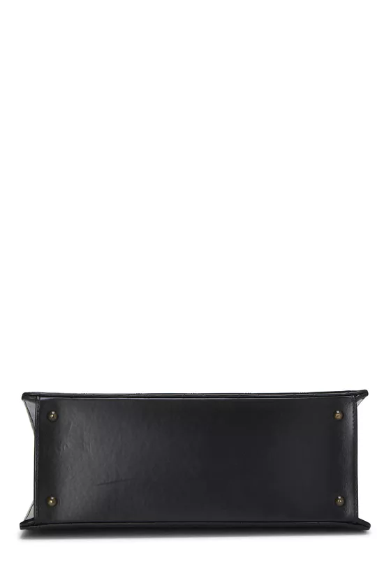 Black Lambskin Turnlock Tote Medium, , large image number 4