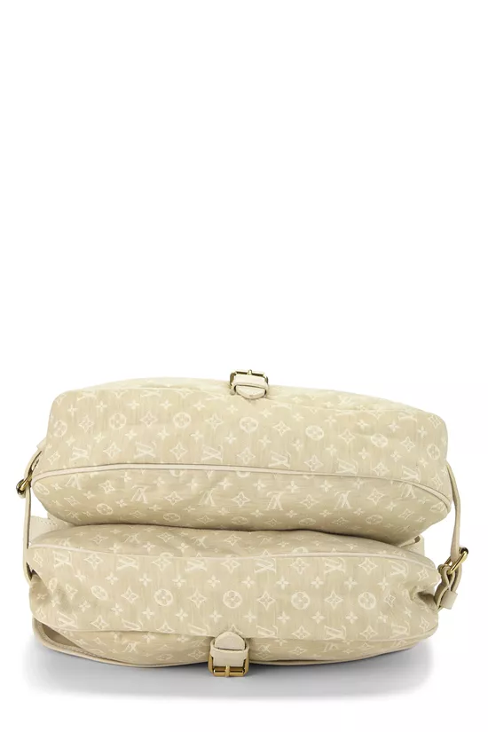 White Monogram Mini Lin Saumur 30, , large image number 4