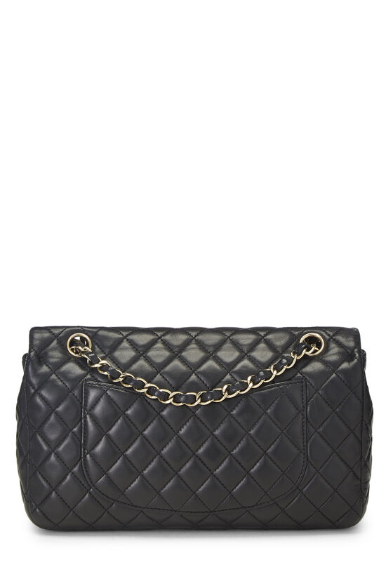 Black Quilted Lambskin Valentine Single Flap Medium, , large image number 3