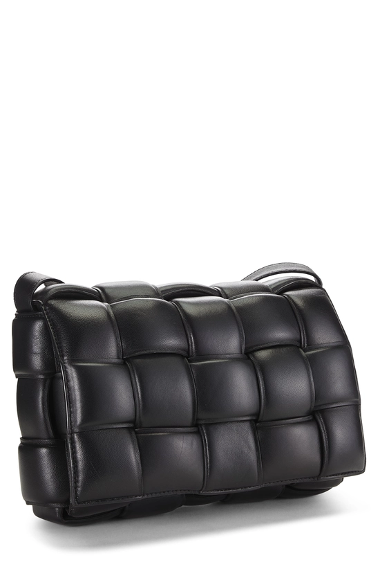 Black Maxi Intrecciato Padded Cassette, , large image number 1