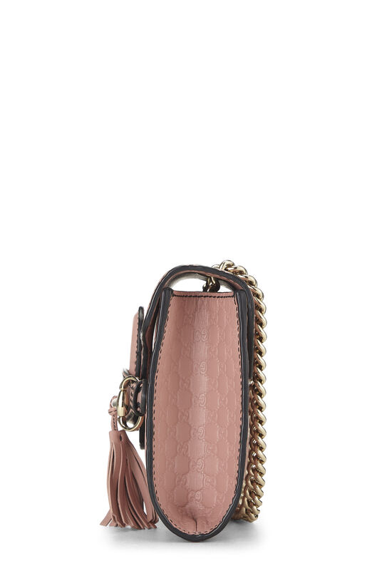 Pink Microguccissima Leather Emily Chain Crossbody Bag, , large image number 2
